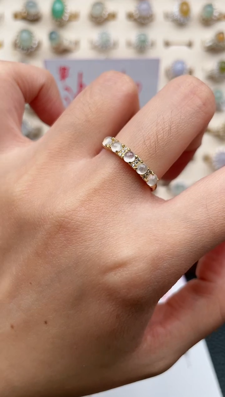 【闪购商品】翡翠戒指银S925镶嵌1111