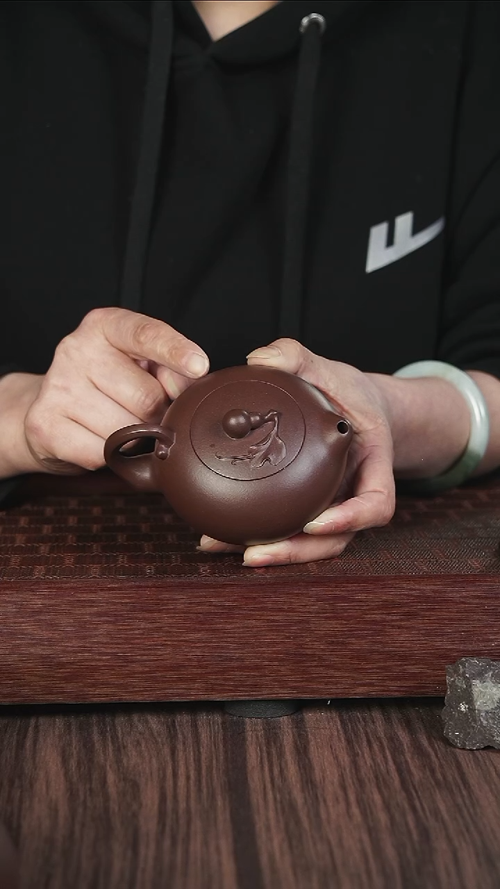 紫砂茶壶孤品  底槽清 葫芦