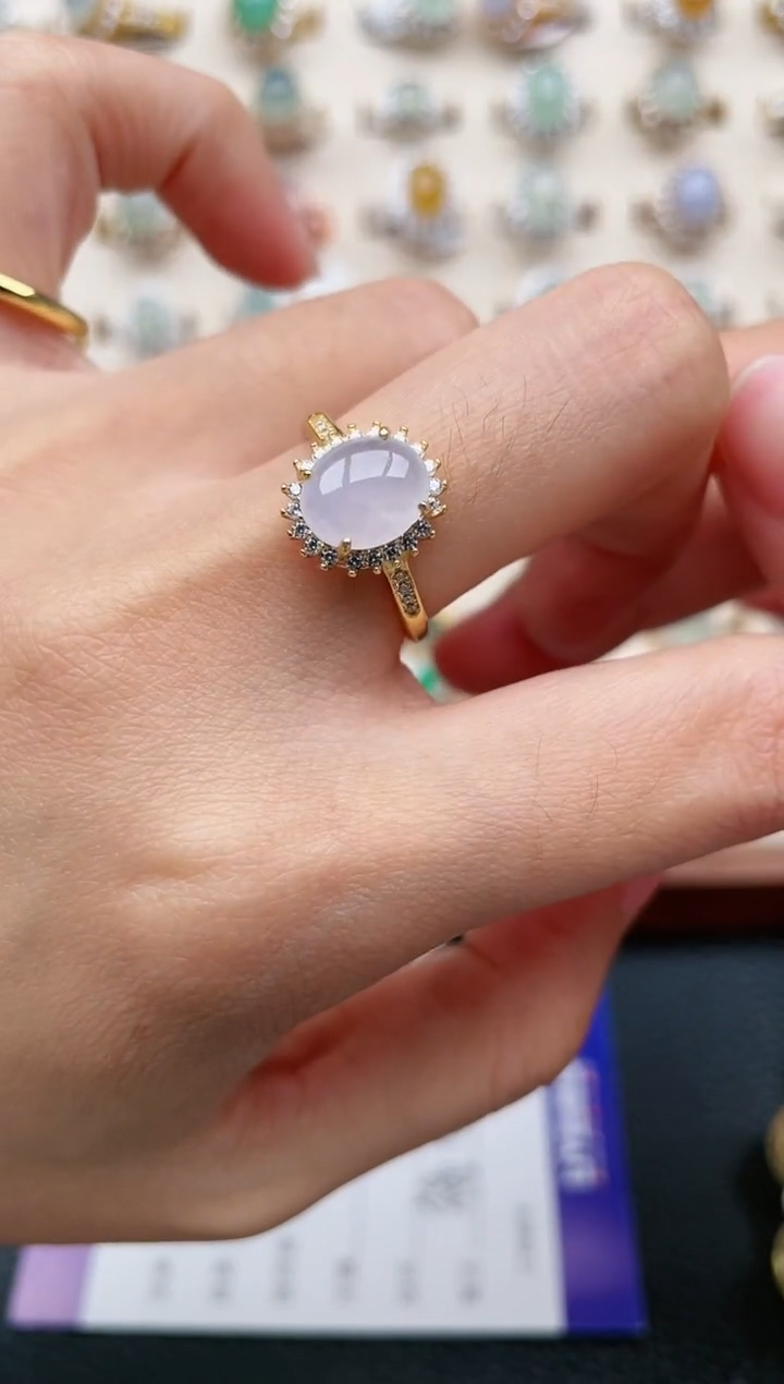 【闪购商品】翡翠戒指银S925镶嵌1111