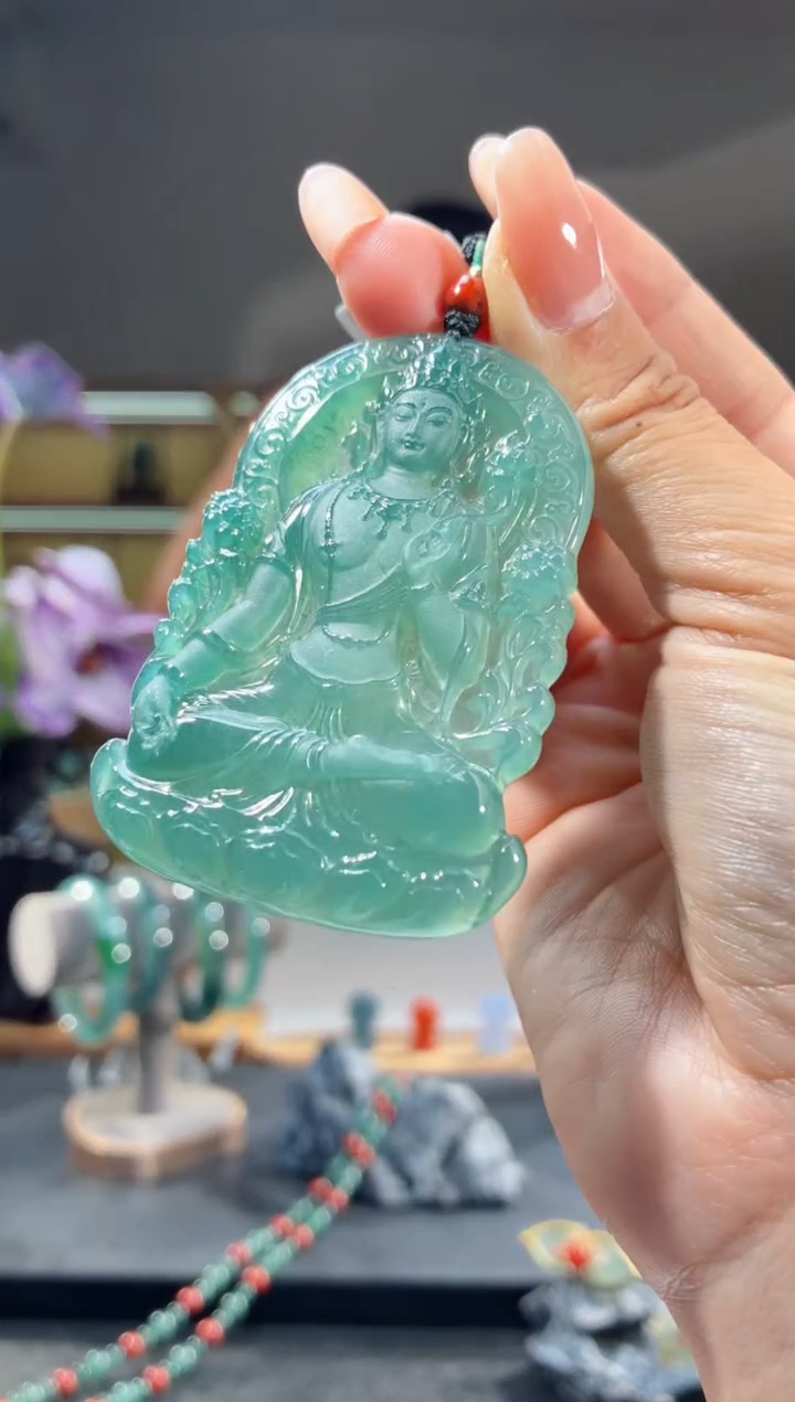 吊坠(不含链)未镶嵌翡翠度母