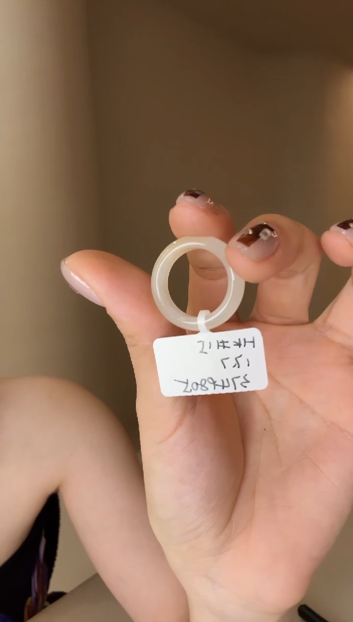 【闪购商品】和田玉戒指未镶嵌15码糖白