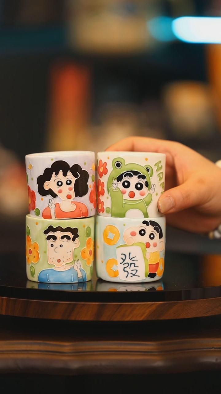 【闪购商品】杯子景德镇高温釉下彩绘设计师款