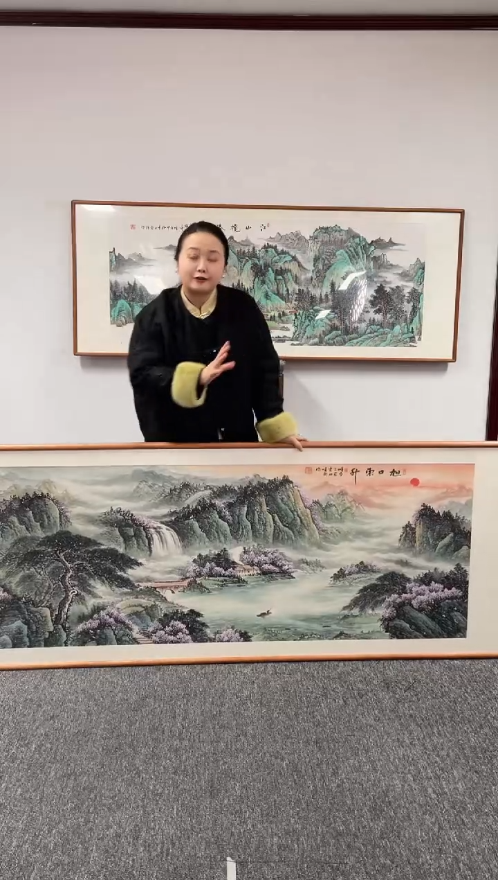 【闪购商品】国画旭日东升210*80张晓东老师