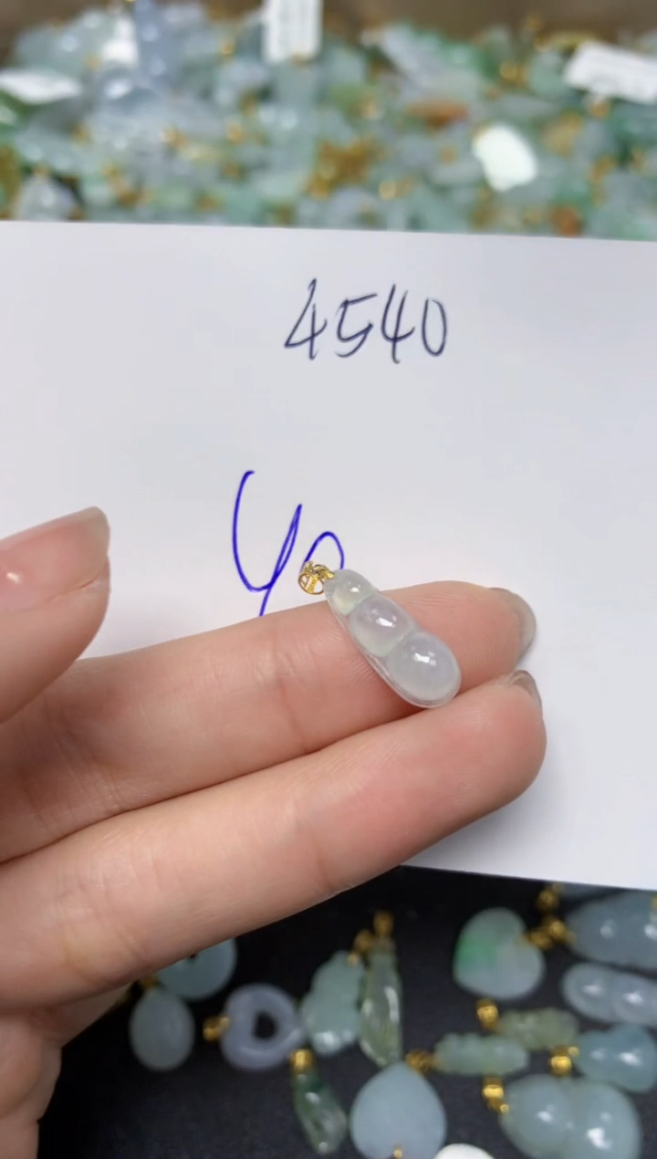 【闪购商品】翡翠颈饰18K金镶嵌天然翡翠A货