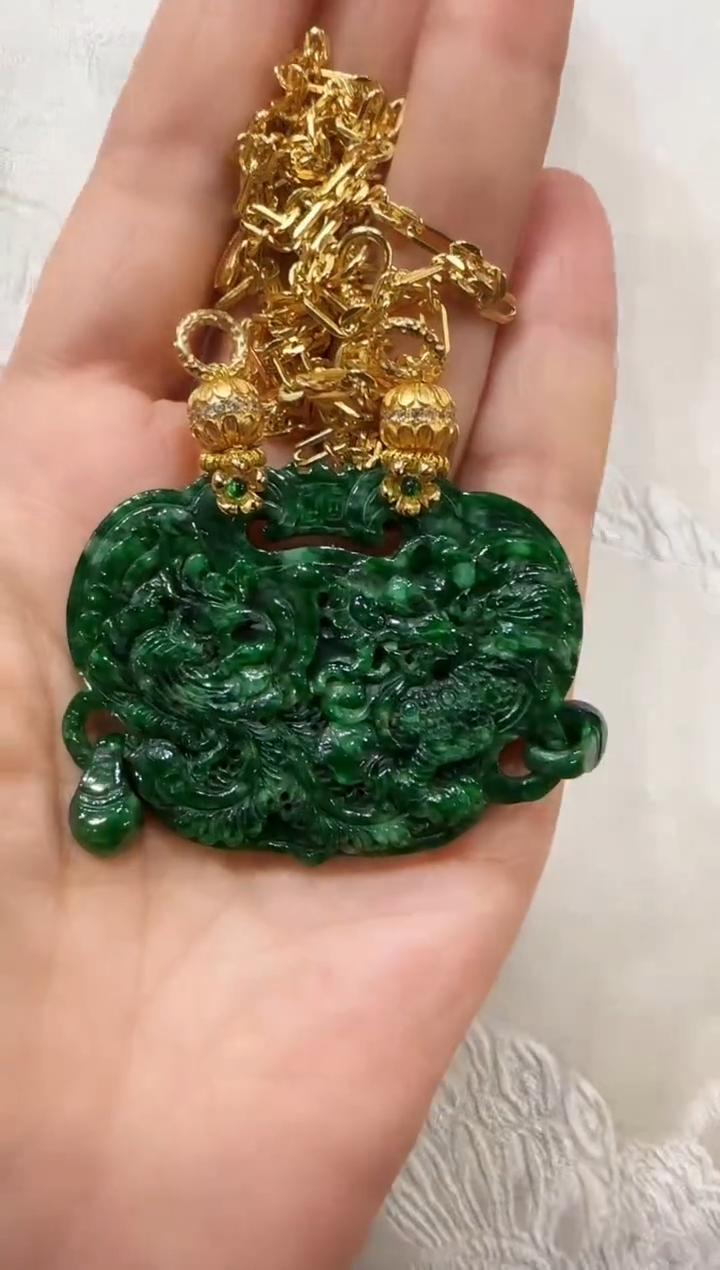 颈饰未镶嵌翡翠国风