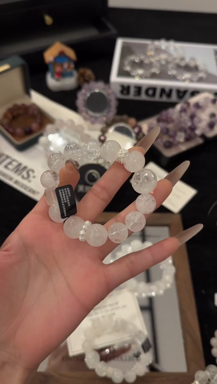 未镶嵌手链水晶纯白花嫁x3538