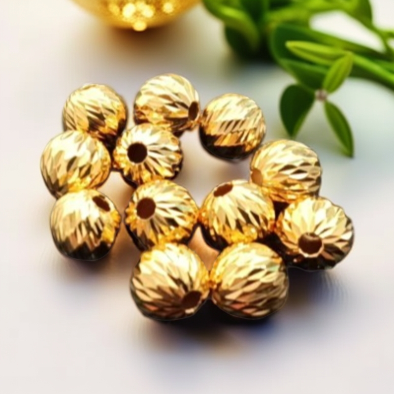 I8K车花金珠配件DIY卡6mm