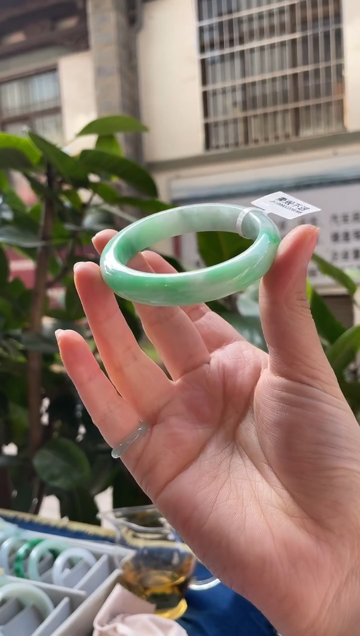 未镶嵌手镯翡翠51正圈