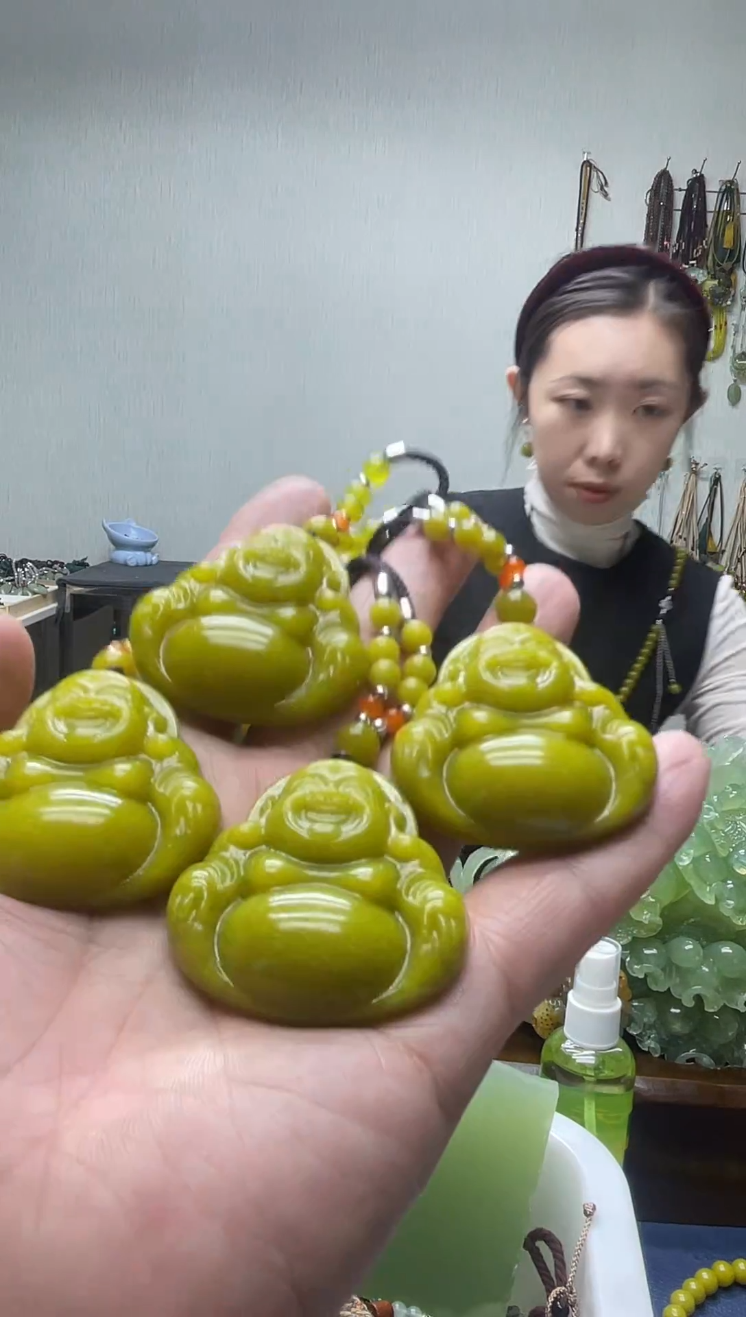 未镶嵌岫玉颈饰多样性发货 拍一发一