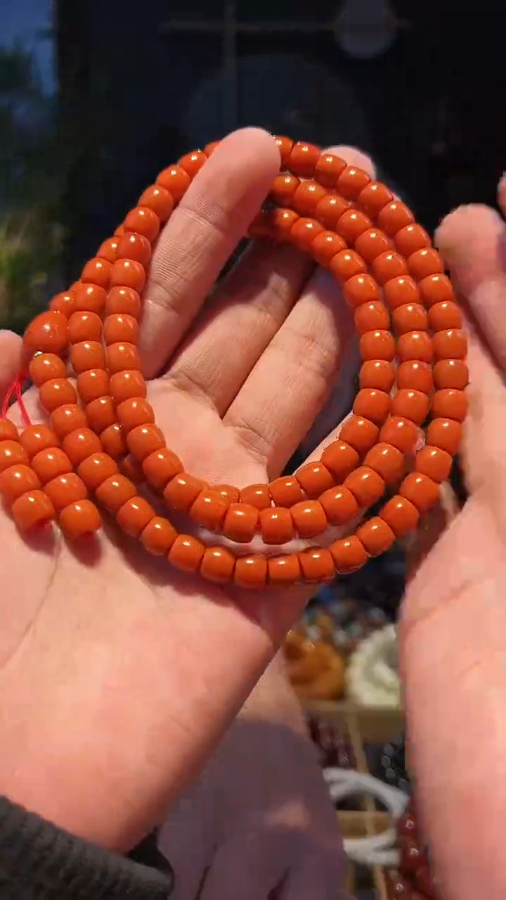 【闪购商品】南红玛瑙手串未镶嵌8+108(柿1000)