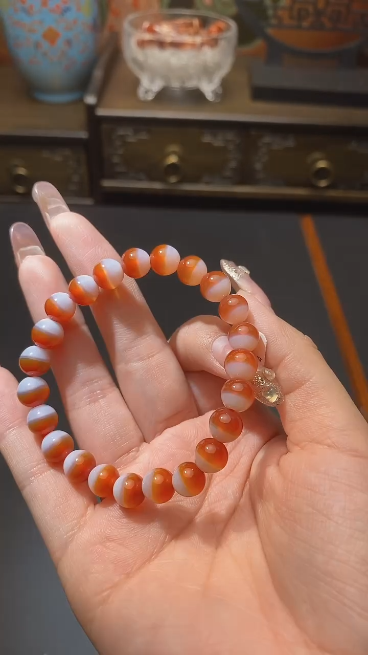 【闪购商品】玛瑙/玉髓手串未镶嵌一线手串