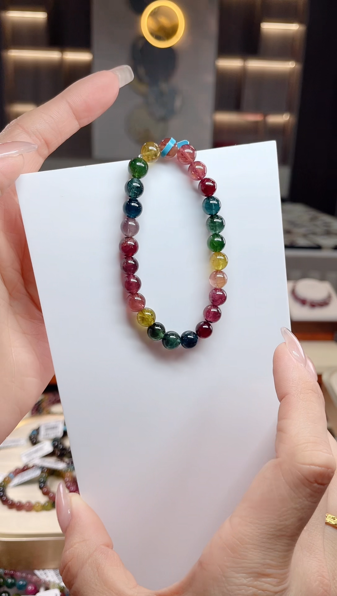 单圈手串未镶嵌碧玺（多样性发一条）T