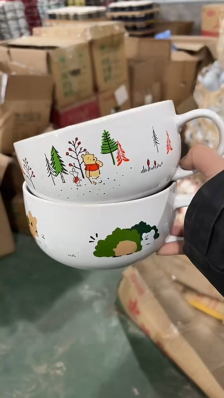 陶瓷手柄款家湖高温陶瓷杯 微瑕