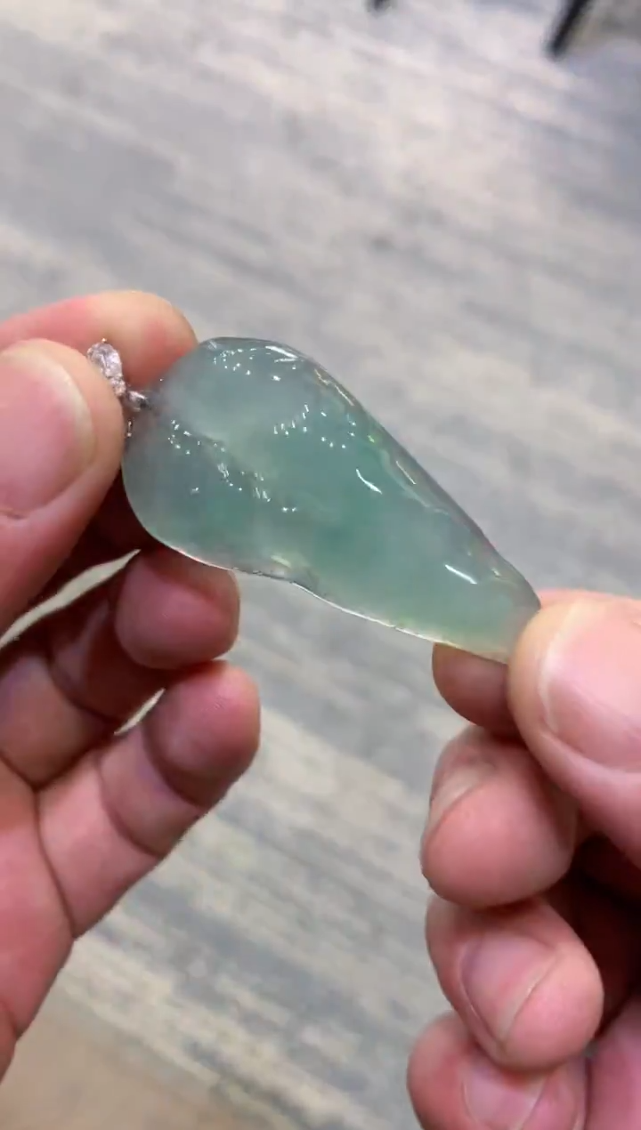 颈饰未镶嵌翡翠天然A货翡翠