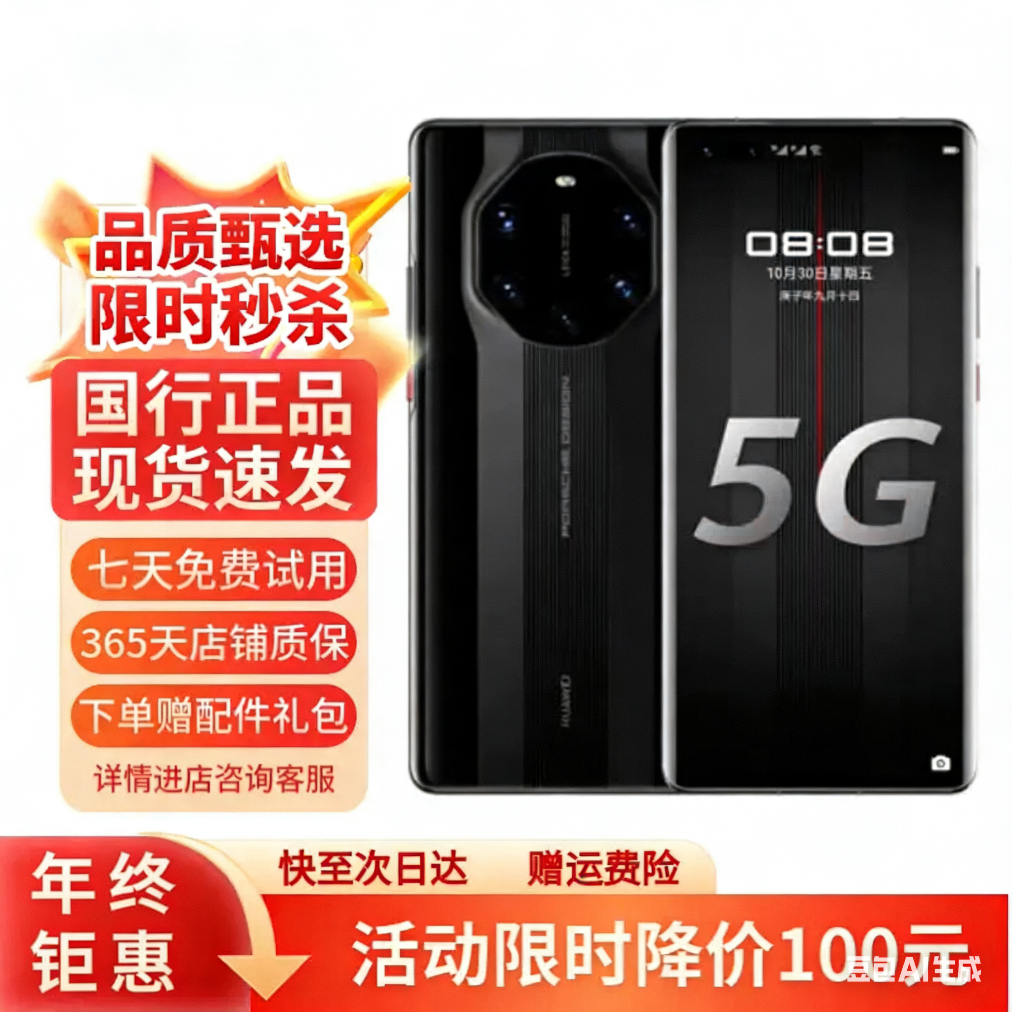 准新品 Huawei/华为 Mate40RS 保时捷设计 麒麟9000 5G超感知徕卡