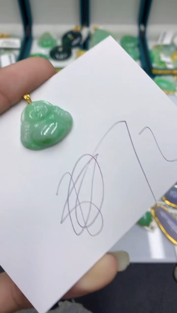 【闪购商品】翡翠颈饰18K金镶嵌翡翠