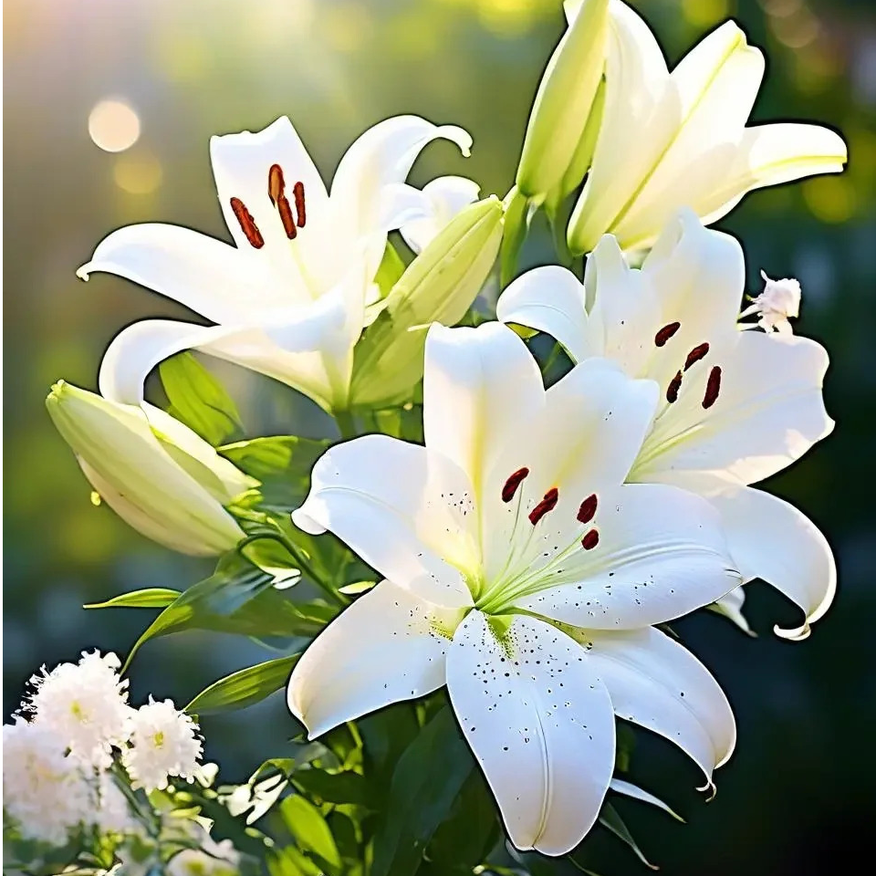 【雪樱】16/18庭院百合种球朱顶红进口百合种球盆栽地栽种植