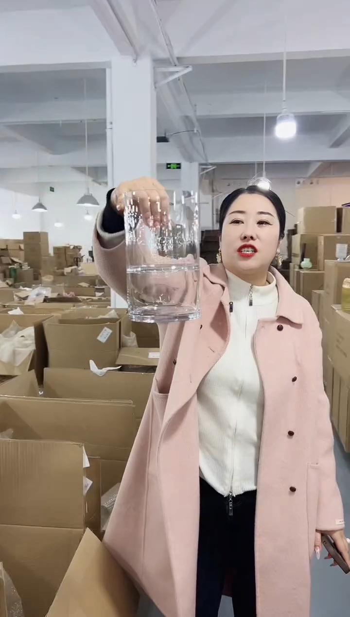 【闪购商品】玻璃花伴你花瓶微瑕-763D