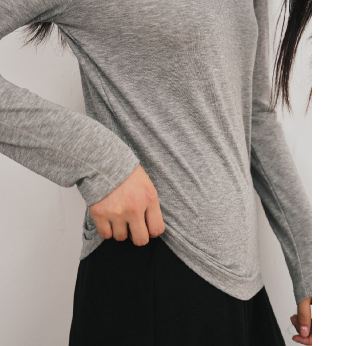 【贴身日记】秋季软糯糯天丝羊毛长袖打底衫T恤