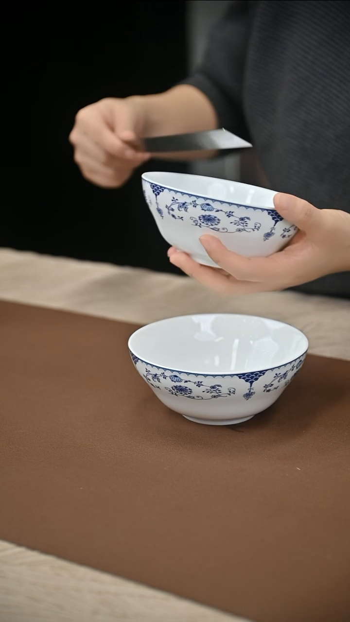 陶瓷5.5寸慕连碗春色满园2只装