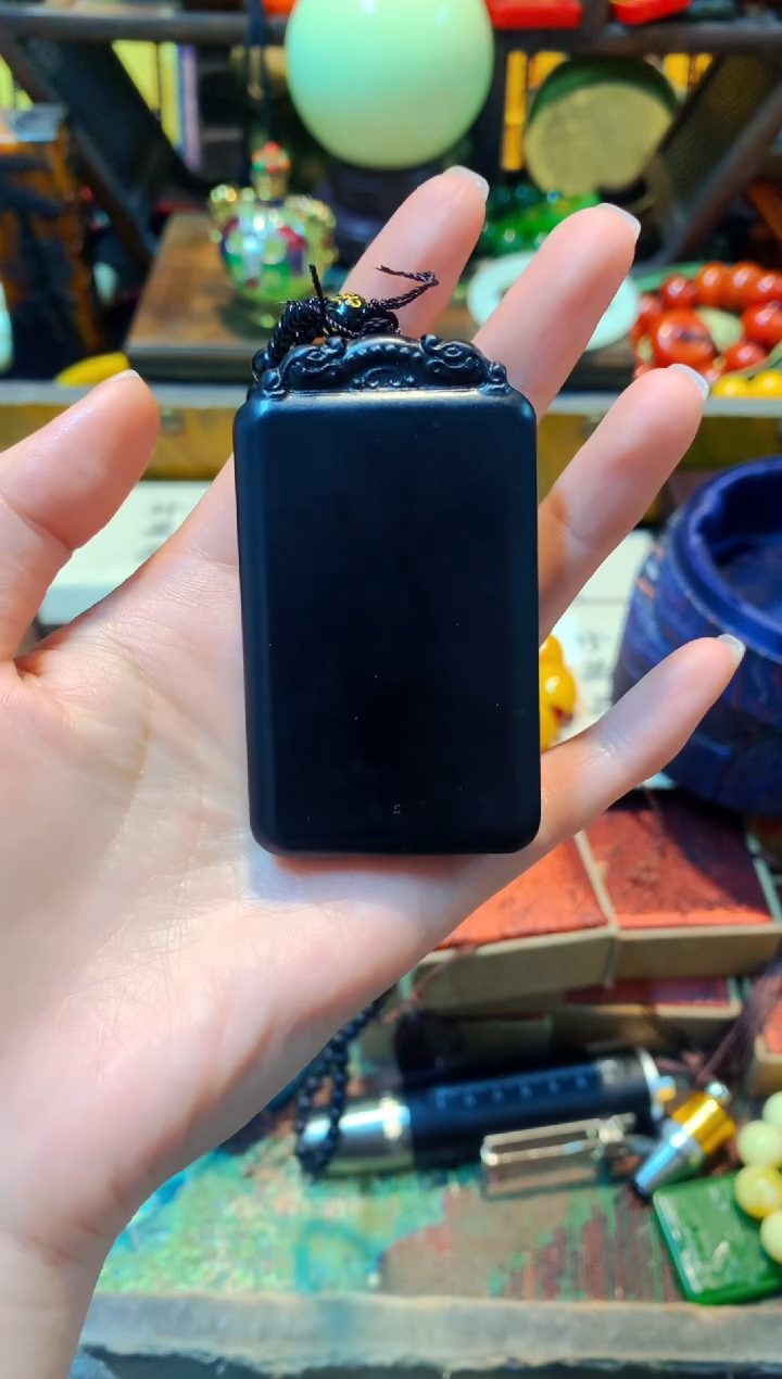 【闪购商品】和田玉（墨玉）挂件未镶嵌主播推荐主播推荐