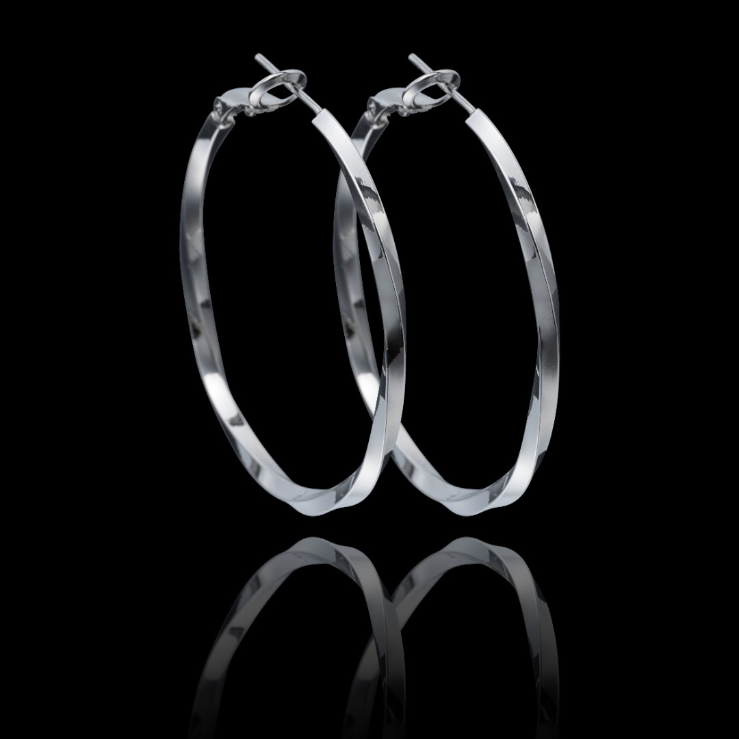 925银耳饰 Clout Loop 莫比乌斯星环大耳环轻奢欧美风素圈气质