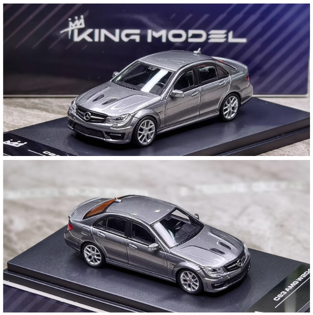 KING MODEL 1:64 奔驰 C63 AMG W204 合金汽车模型