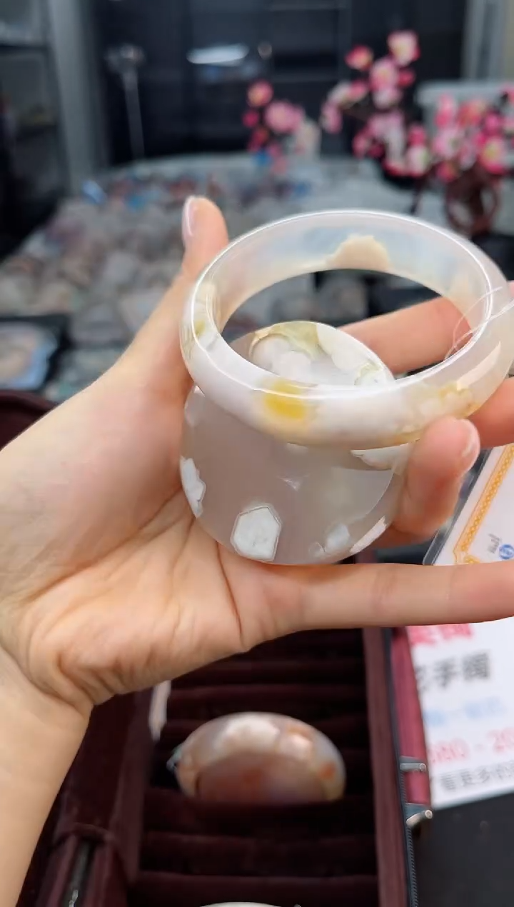 石英质玉手镯未镶嵌60圈口（赠送镯心）3547502