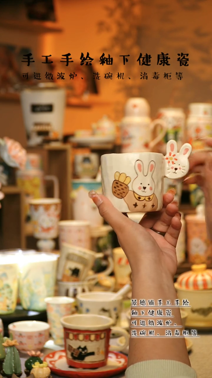 【闪购商品】杯景德镇高温釉下彩&A766