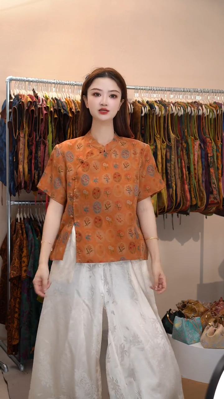 清仓不退不换君子纤桑蚕丝女装香云纱