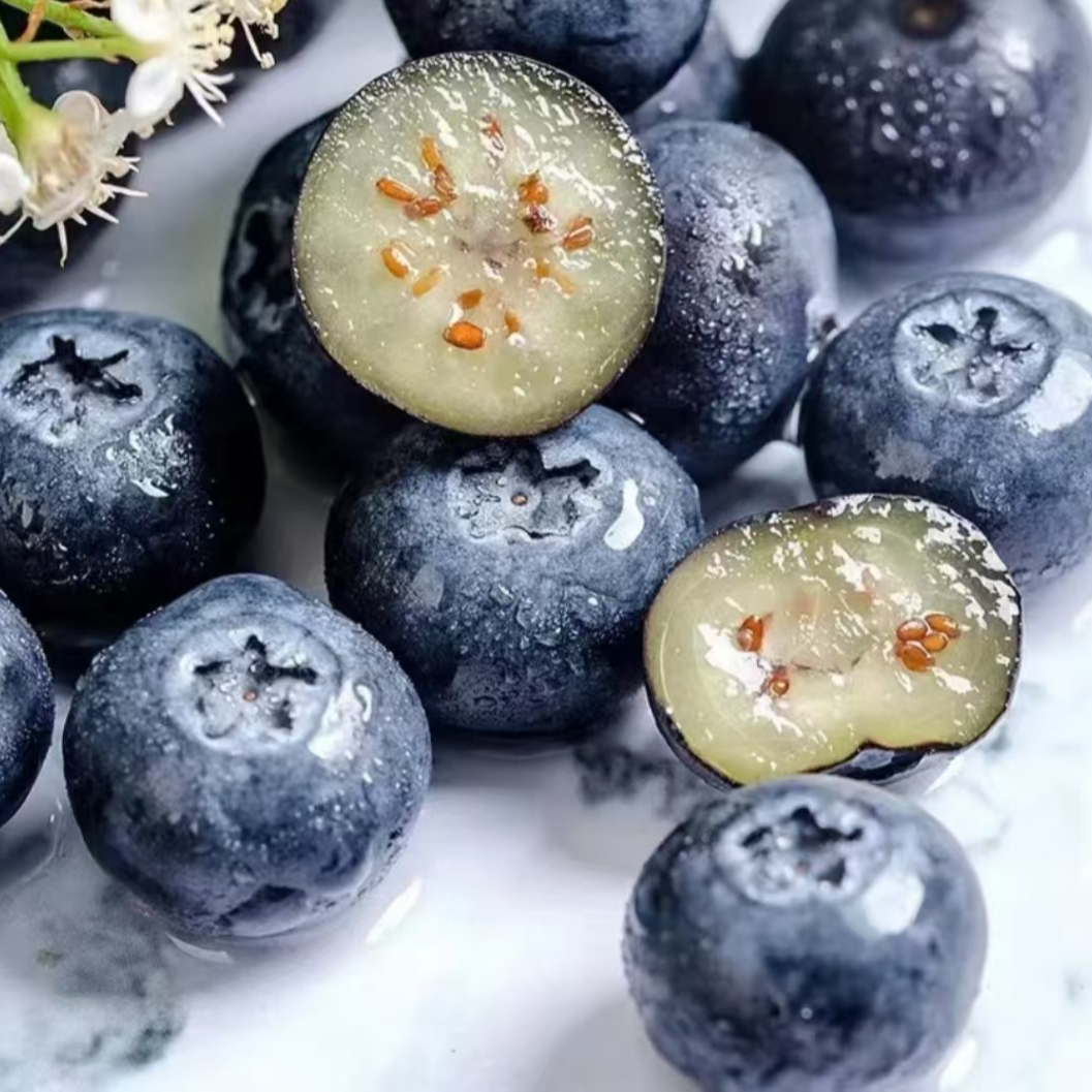 【花香蓝莓】 云南山地蓝莓清香L25 单盒125克*6盒 包邮