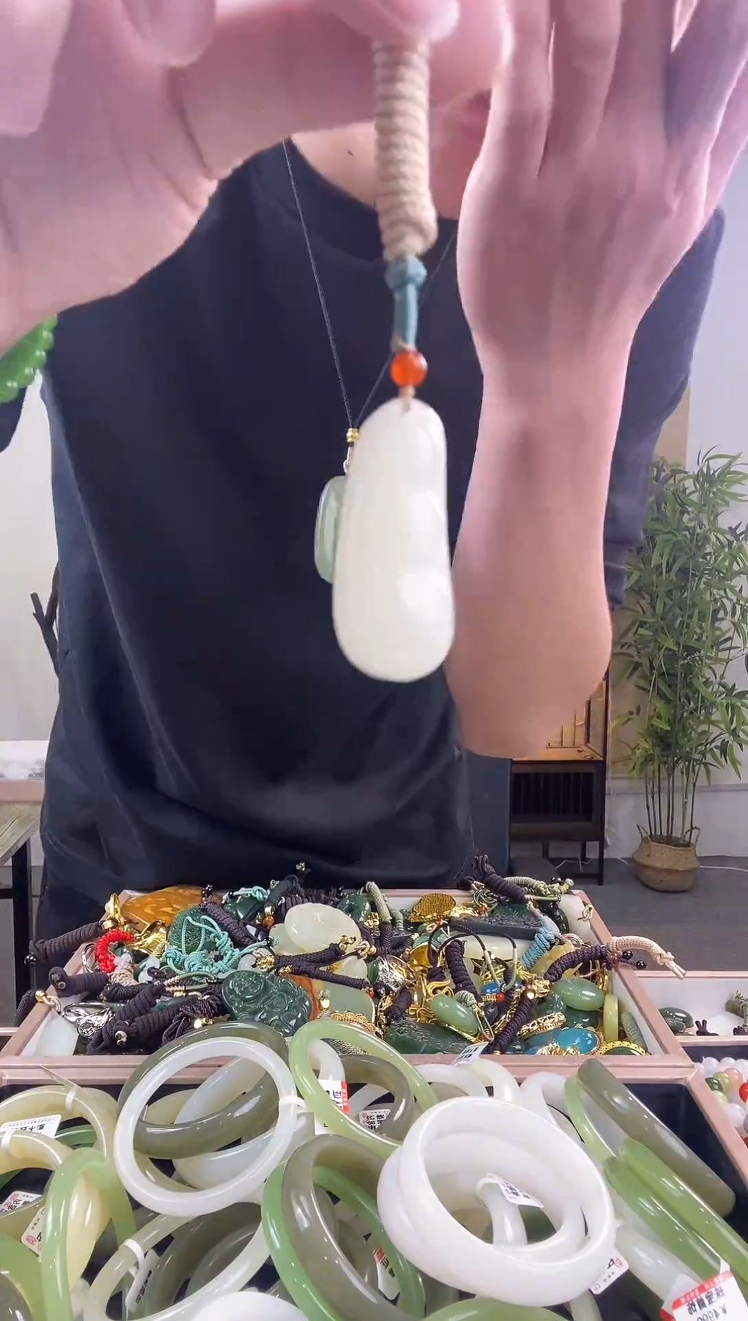 颈饰未镶嵌和田玉多样性拍一发一  0317