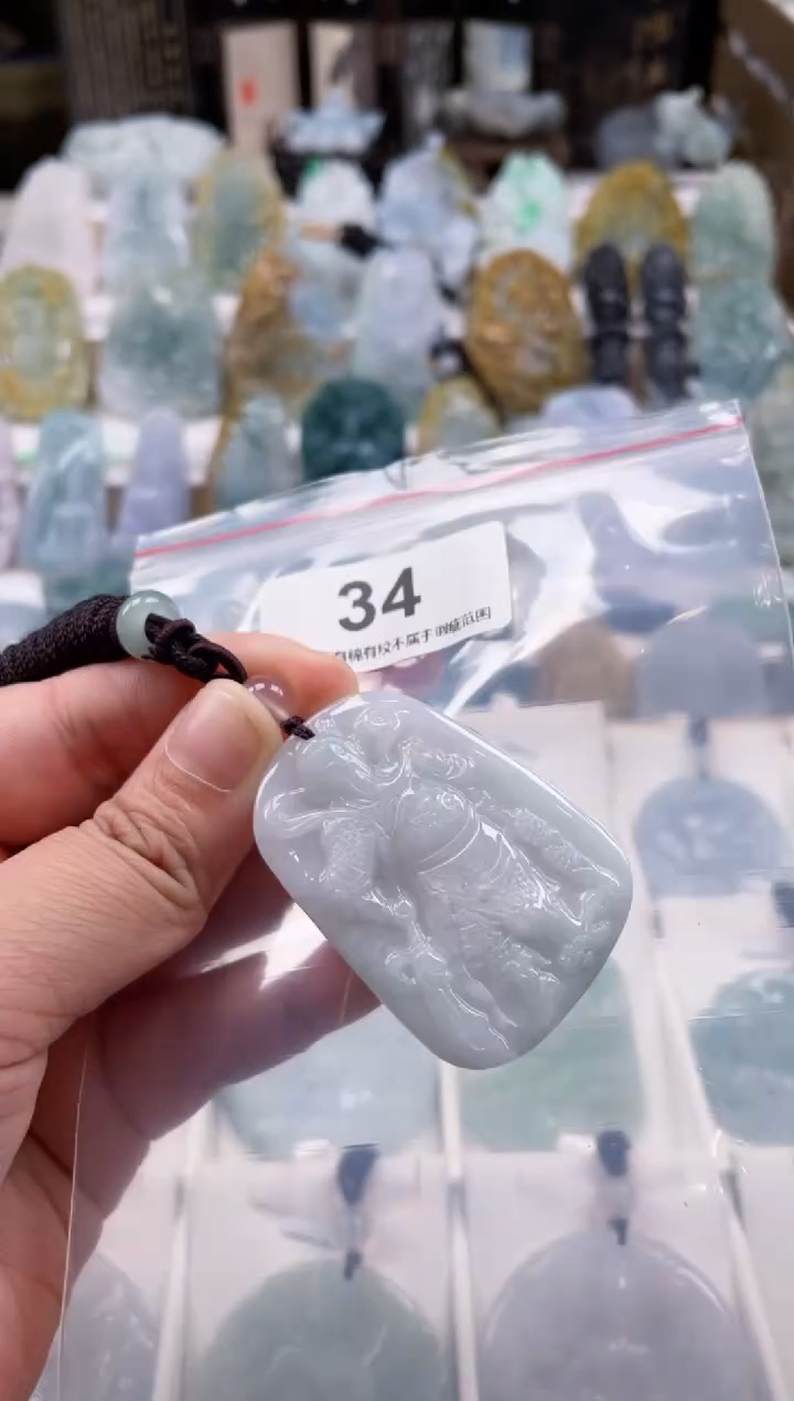 【闪购商品】翡翠颈饰未镶嵌天然缅甸A货翡翠34