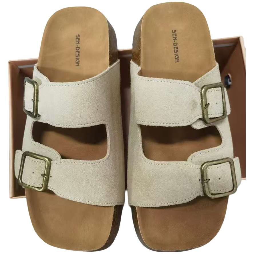 字母方头一字带凉鞋通勤女凉鞋平底休闲经典女鞋