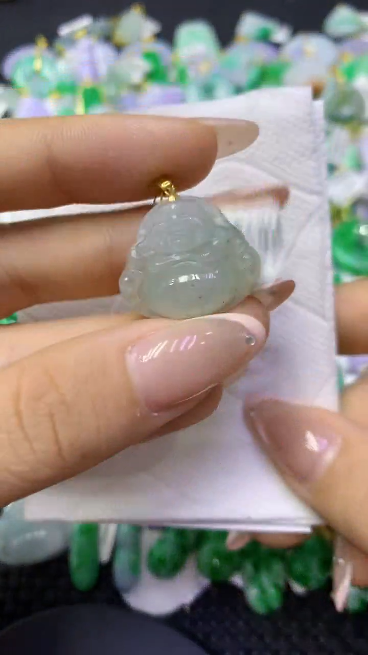 颈饰未镶嵌翡翠天然缅甸翡翠A货