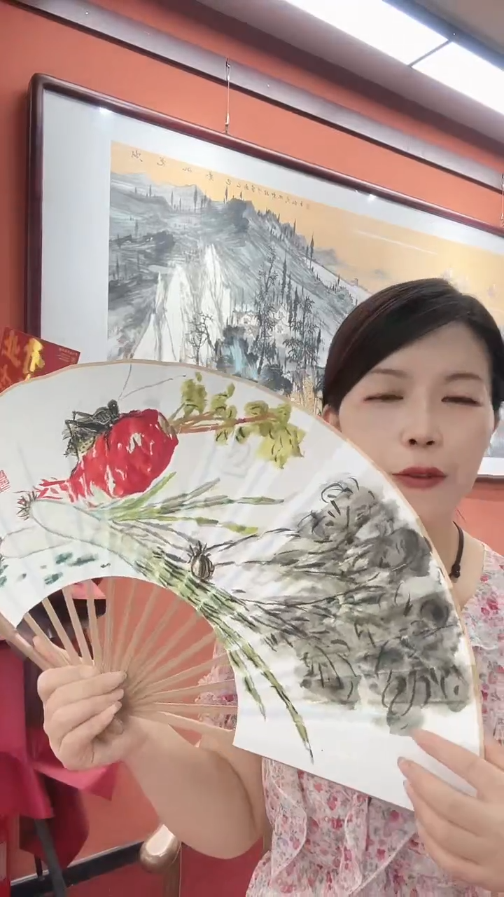 国画吕芳/国画/扇面