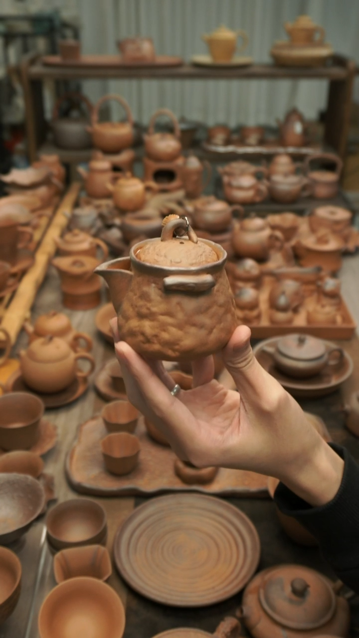 原矿老岩泥精工  手捏小手抓宝瓶120ml