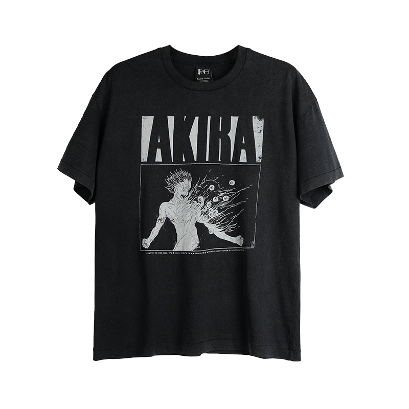 MKSZY 异形阿基拉AKIRA 短宽版型 复古水洗短袖vintageT恤