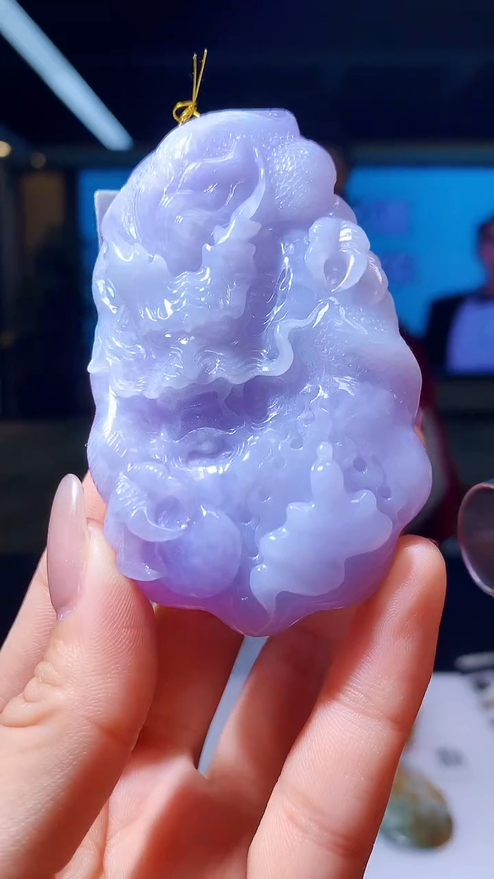 【闪购商品】定制翡翠未镶嵌1084hm-毛货挂件22