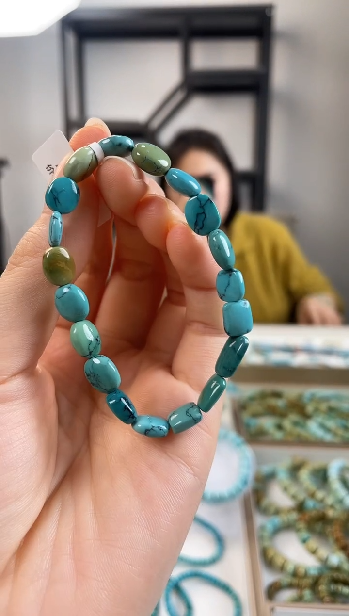 【闪购商品】绿松石珠宝奇石未镶嵌7+mm