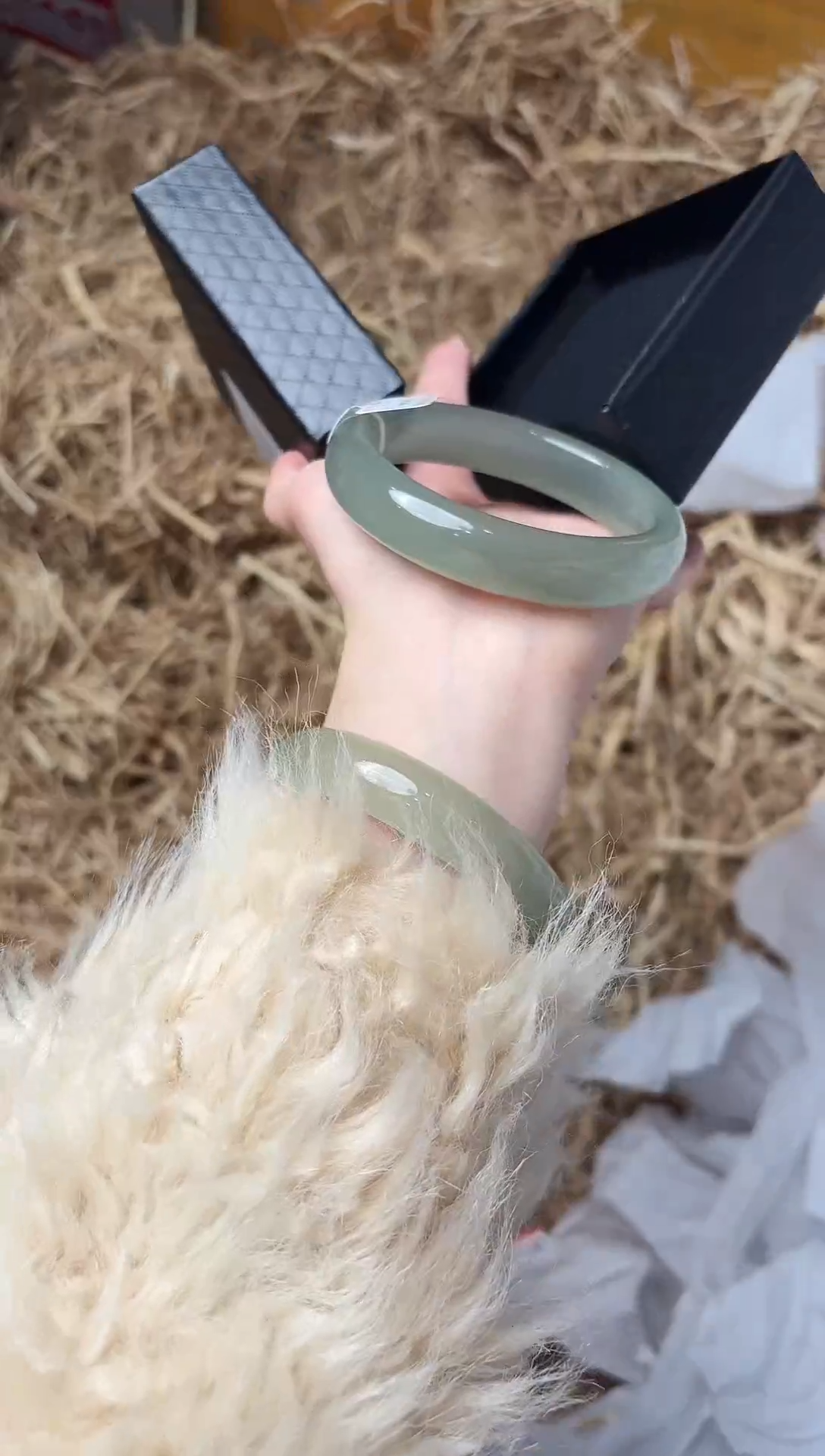 未镶嵌手镯石英质玉1133圈口59