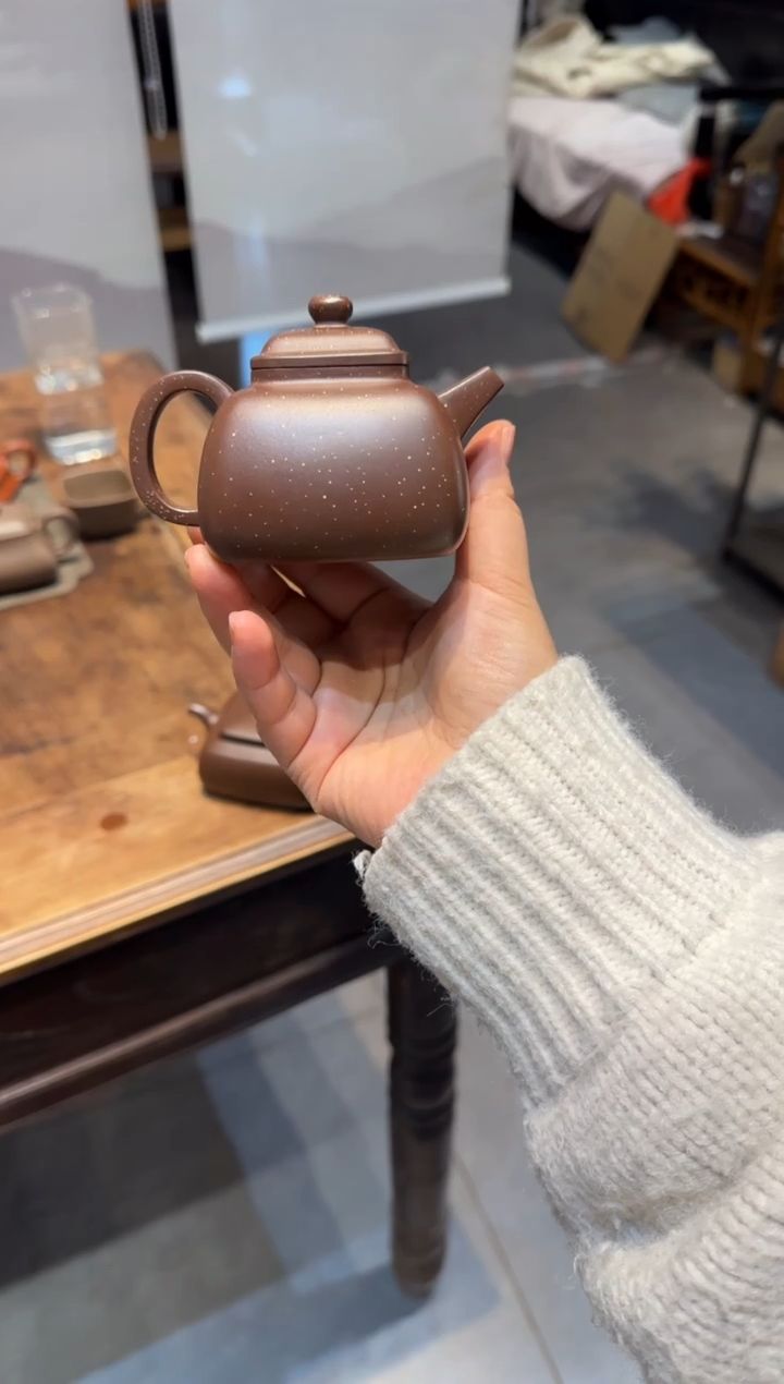 茶壶紫砂大***6四方坦然 铺砂