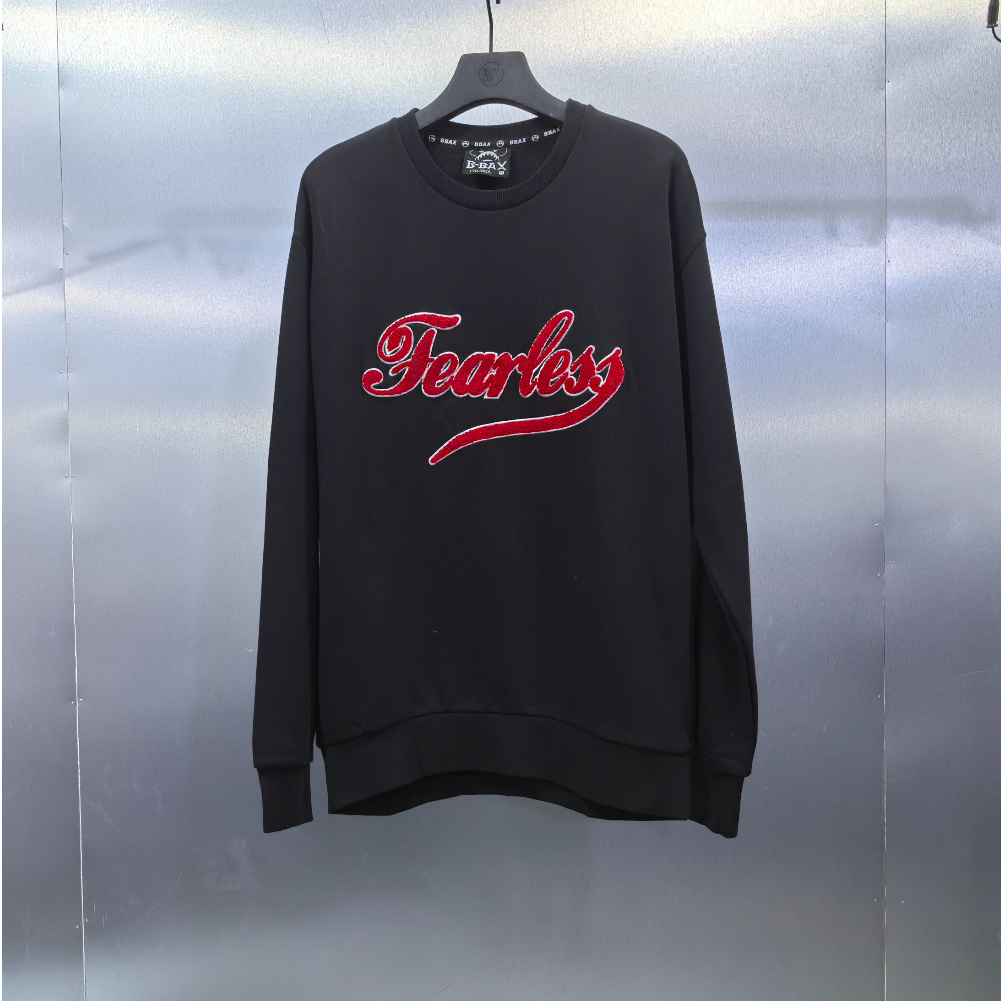 Y02-111515-BBA(加绒)正面立体刺绣印花时尚圆领卫衣