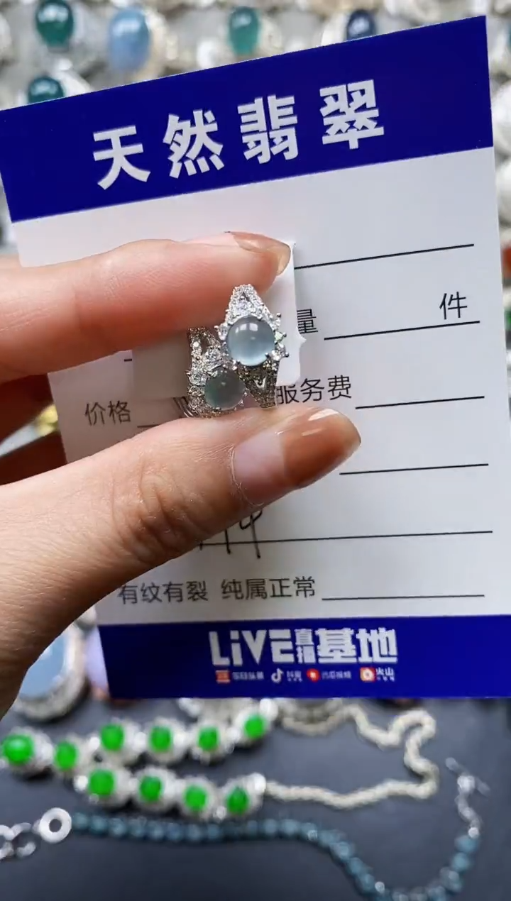 【闪购商品】翡翠耳饰银S925镶嵌0444