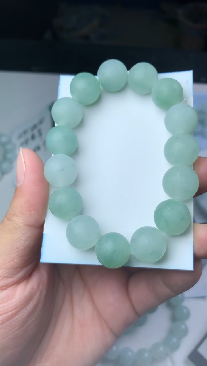 定制翡翠未镶嵌珠子13.8
