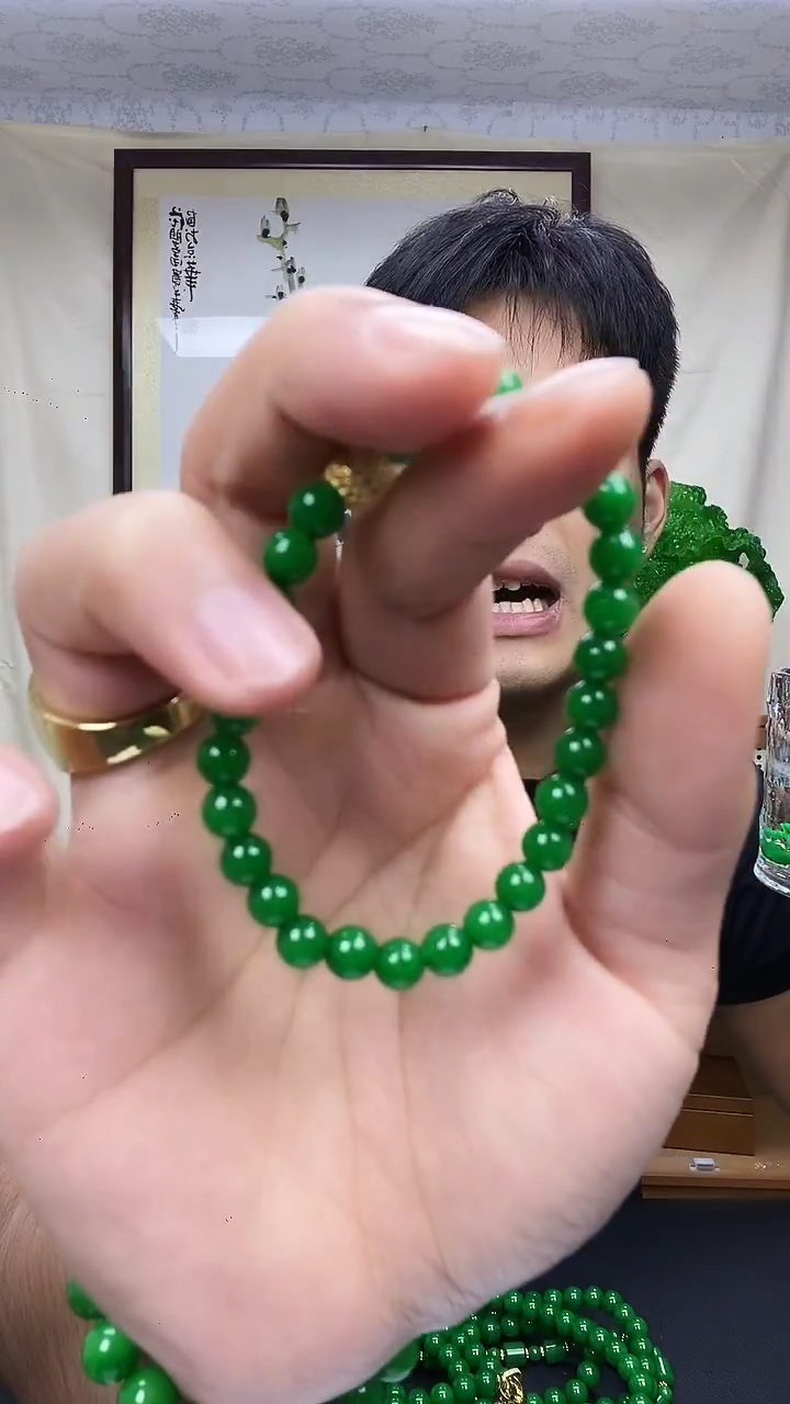 14K金镶嵌手链翡翠S01
