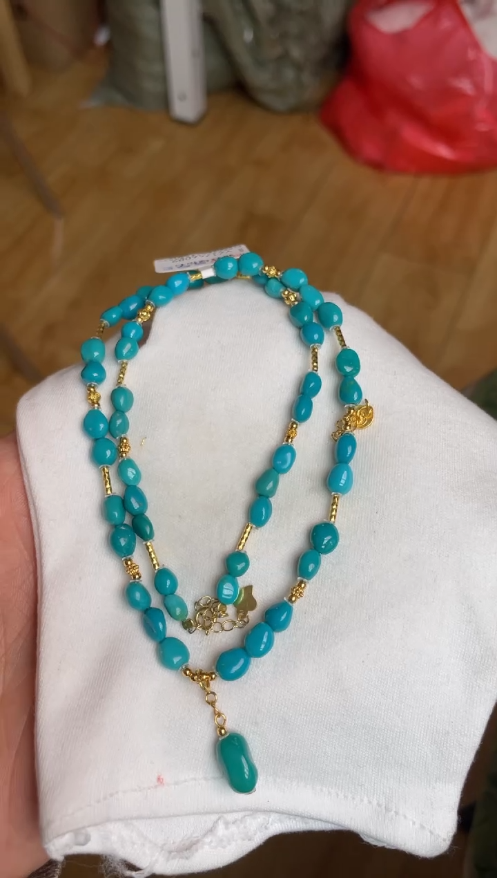 未镶嵌绿松石项链72