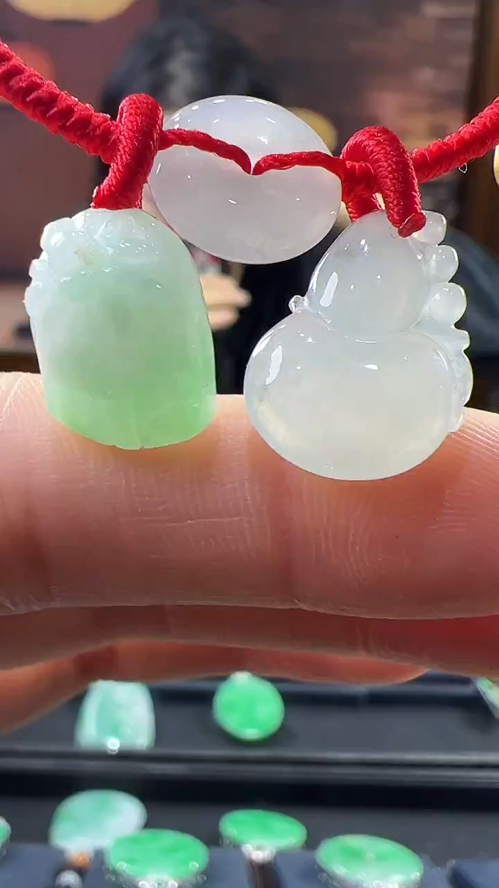 未镶嵌挂件翡翠脚链