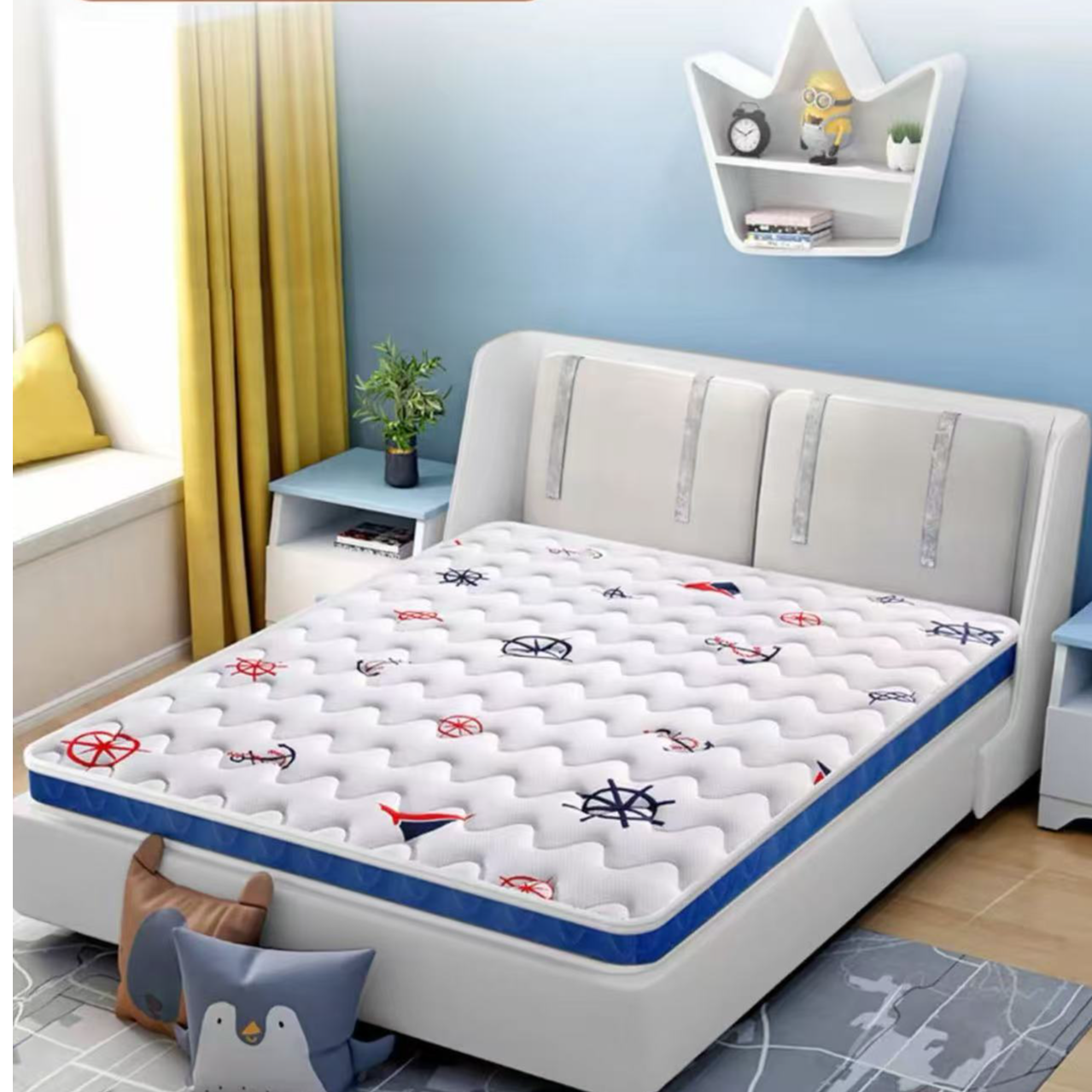 具辉榻榻米床垫定制儿童学生天然椰棕炕垫折叠乳胶榈硬棕垫塌踏米