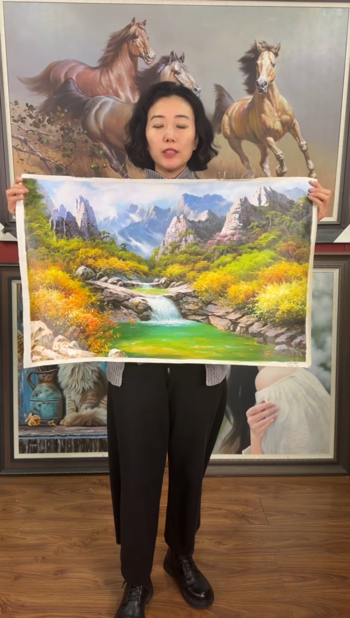 油画【36号】约50*70cm丨朝鲜原创纯手绘孤品油画丨顺丰包邮 
